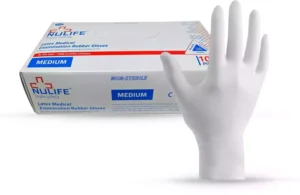 NuLife Examination Gloves Medium Size - Premium Quality, Latex-Free, and Comfortable Fit"
