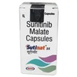 Sutinat 25mg Capsule - Sunitinib malate cancer treatment medicine packaging