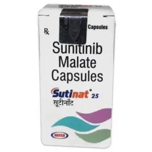 Sutinat 25mg Capsule - Sunitinib malate cancer treatment medicine packaging