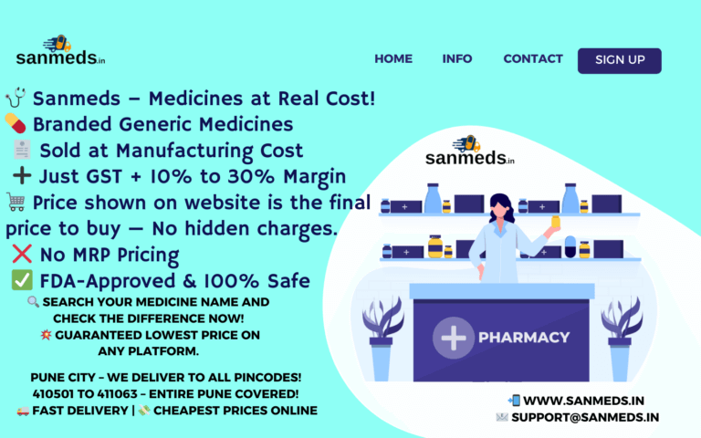 Why Sanmeds Offers Generic Medicines at Manufacturing Cost